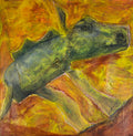 Dino Scribbler - Mixed Media Art Print - Mixed Media Art Print by DAMFunArt