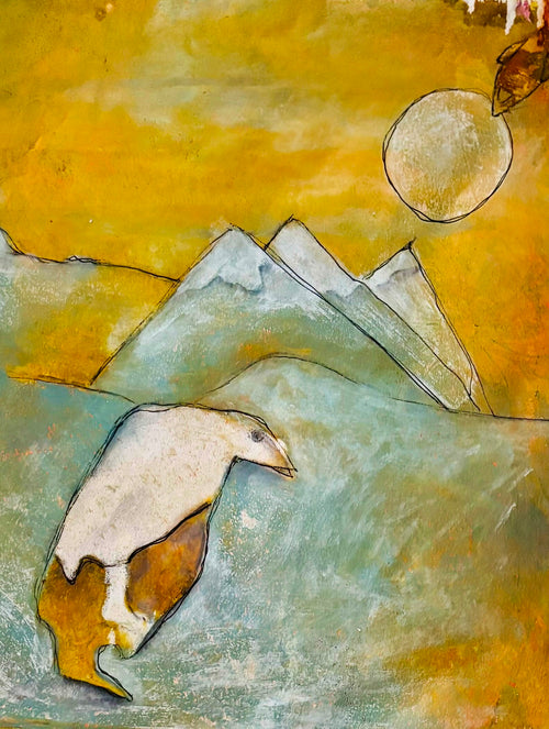 Coming in for a Landing - Mixed Media Art Print by DAMFunArt