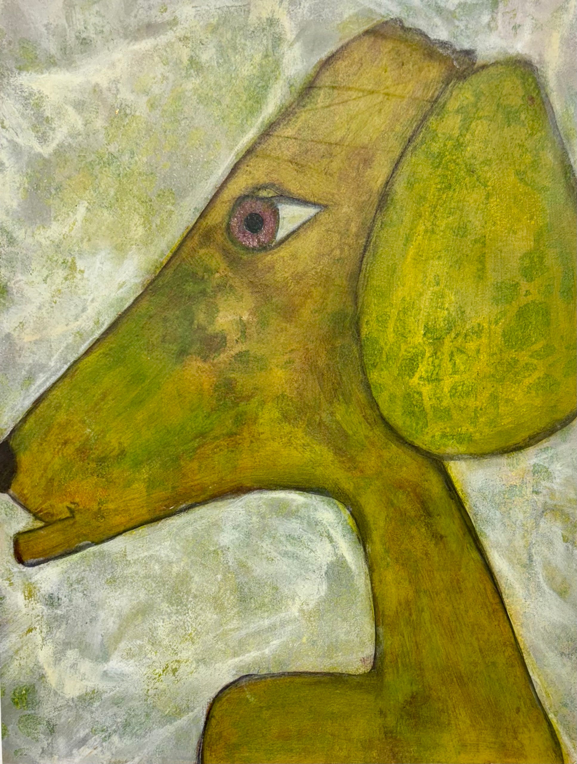Underbite Dog - Mixed Media Art Print by DAMFunArt