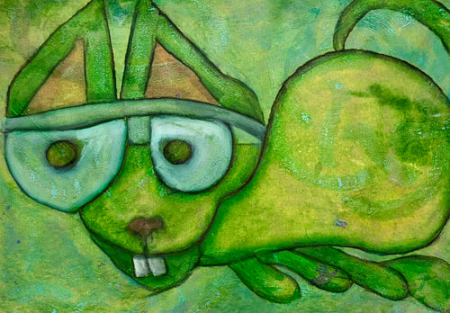 CatFish - Mixed Media Art Print by DAMFunArt