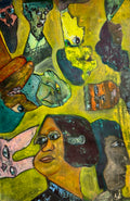 A Crowd Waiting for their Ride - Mixed Media Art Print by DAMFunArt