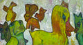 A crowd of Friends - Mixed Media Art Print by DAMFunArt
