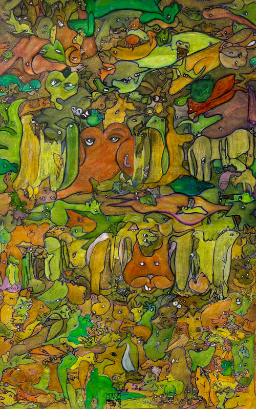 Check Out all the Vultures - Mixed Media Art Print by DAMFunArt