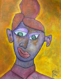 Love That Quirky Ear - Mixed Media Art Print by DAMFunArt