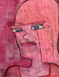 Pink Space Oddity - Mixed Media Art Print by DAMFunArt
