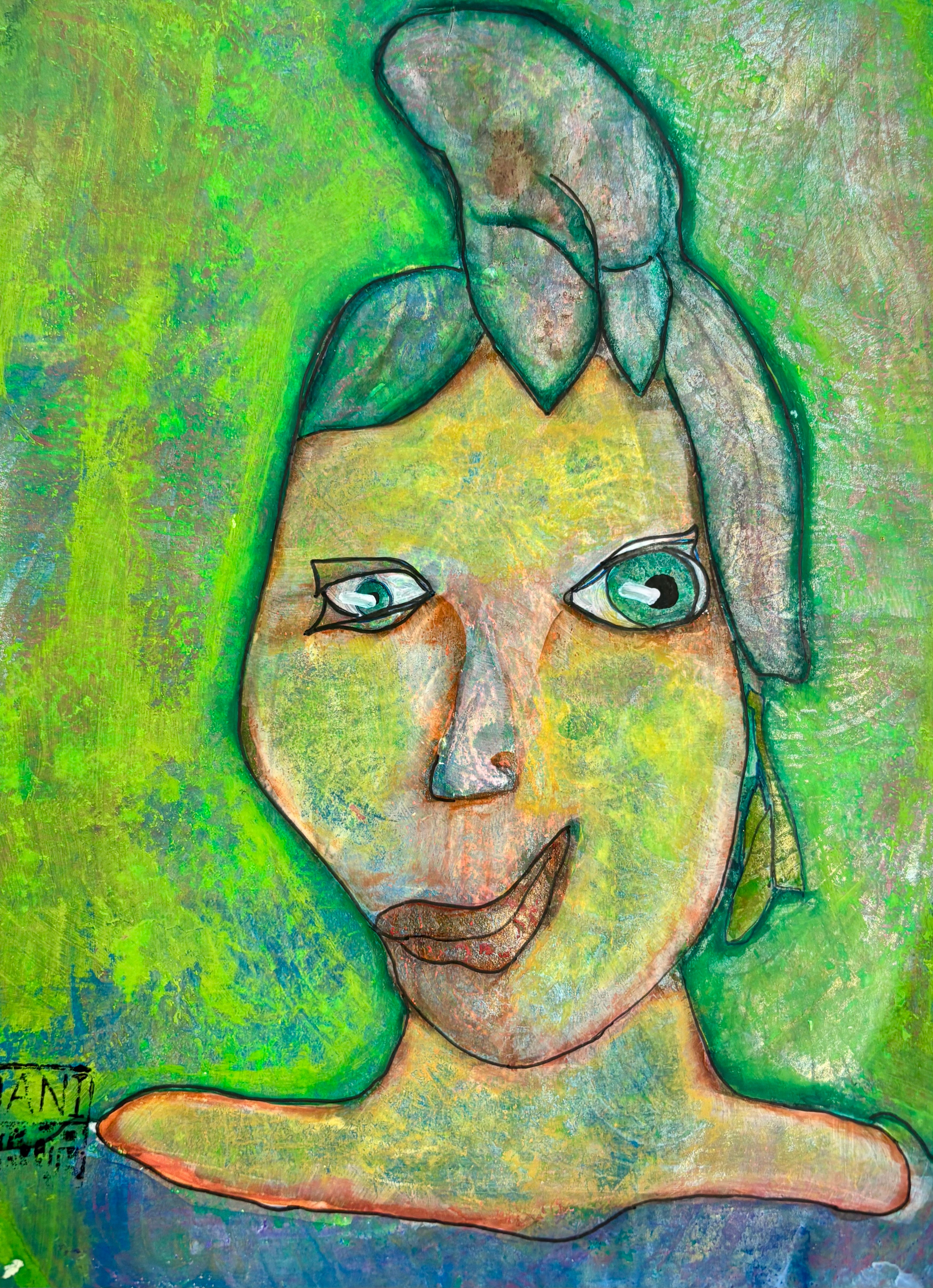 She's Glowing - Mixed Media Art Print by DAMFunArt