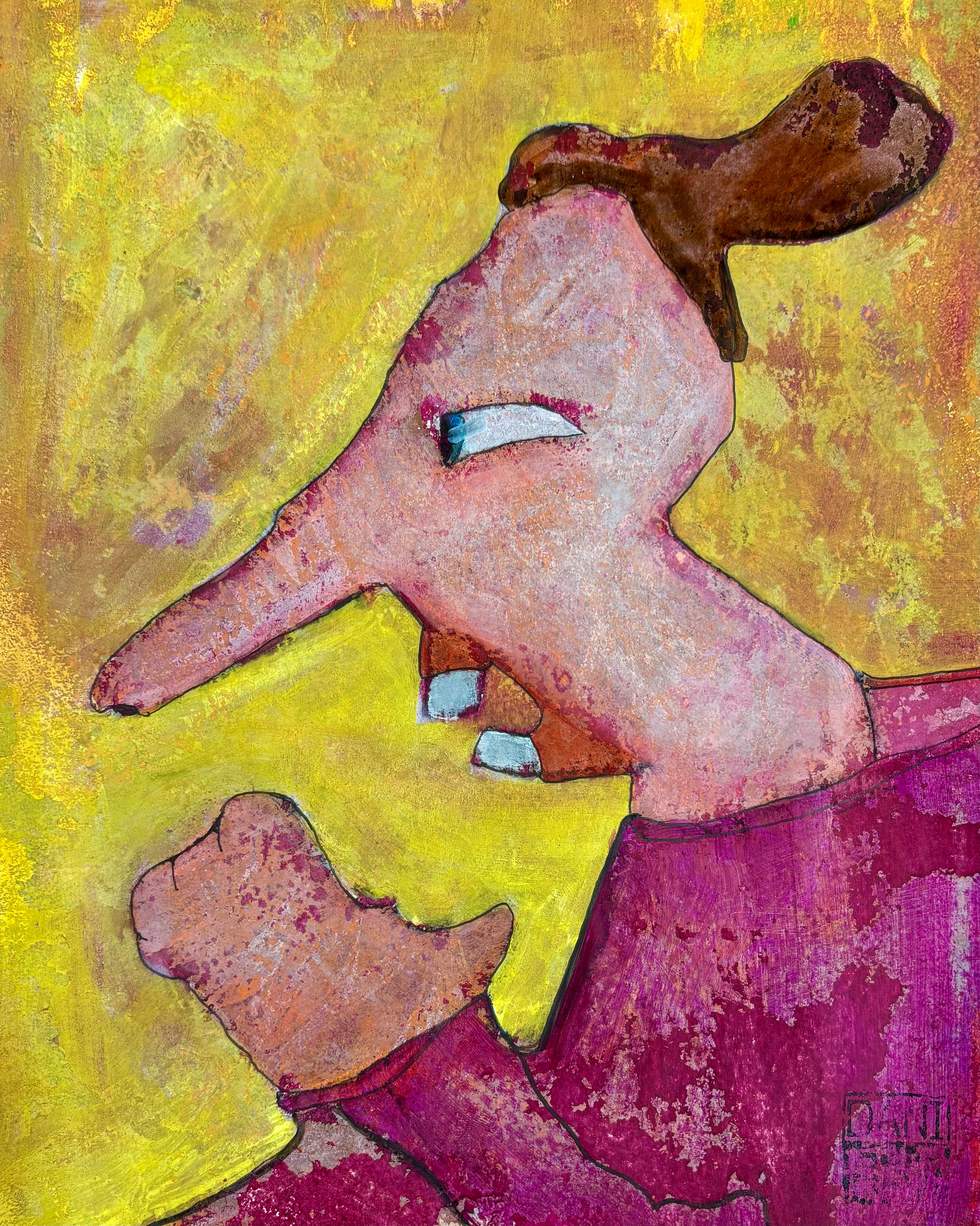You're OUT - Mixed Media Art Print by DAMFunArt