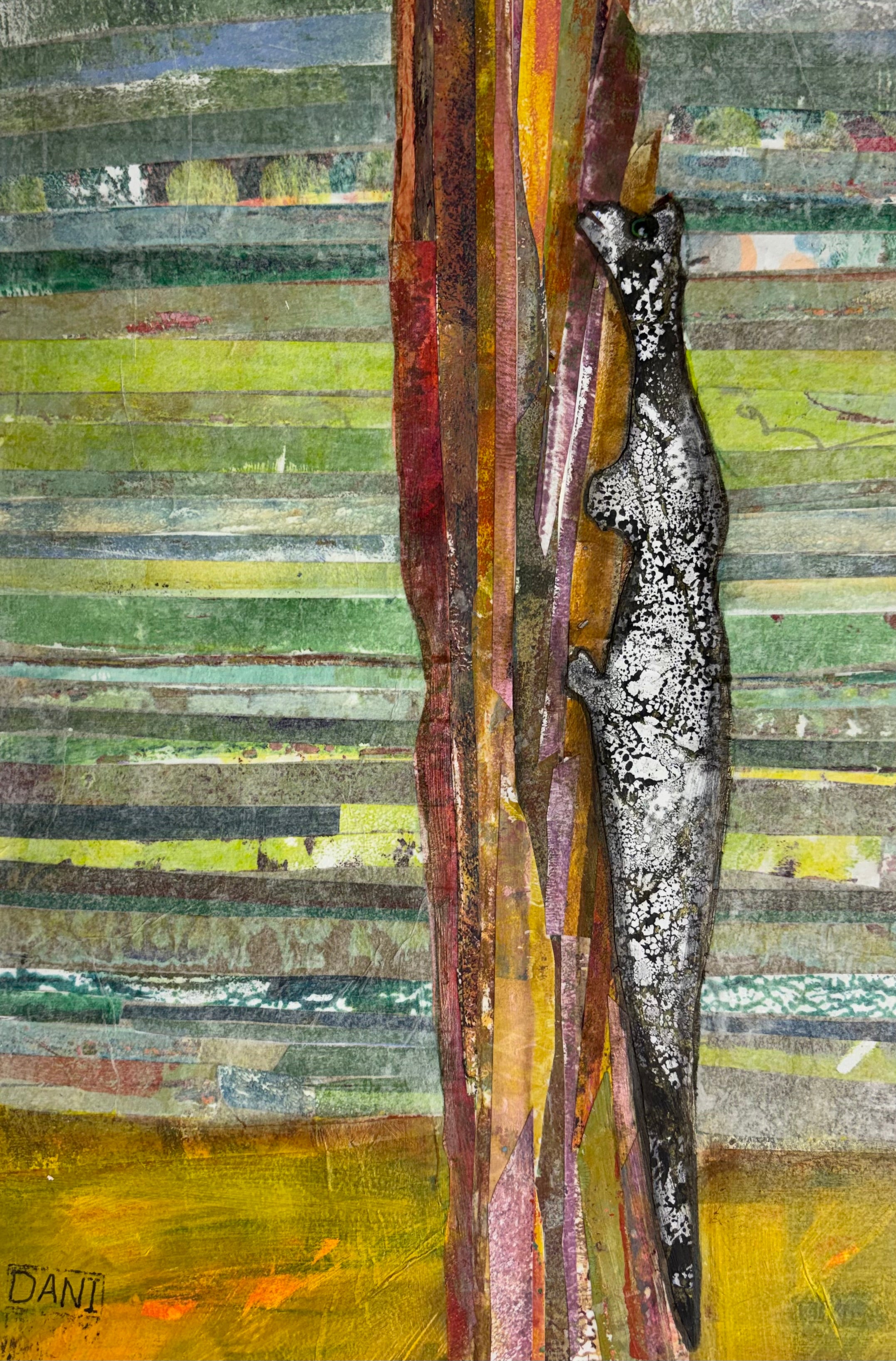 Tree Dragon - Mixed Media Art Print by DAMFunArt