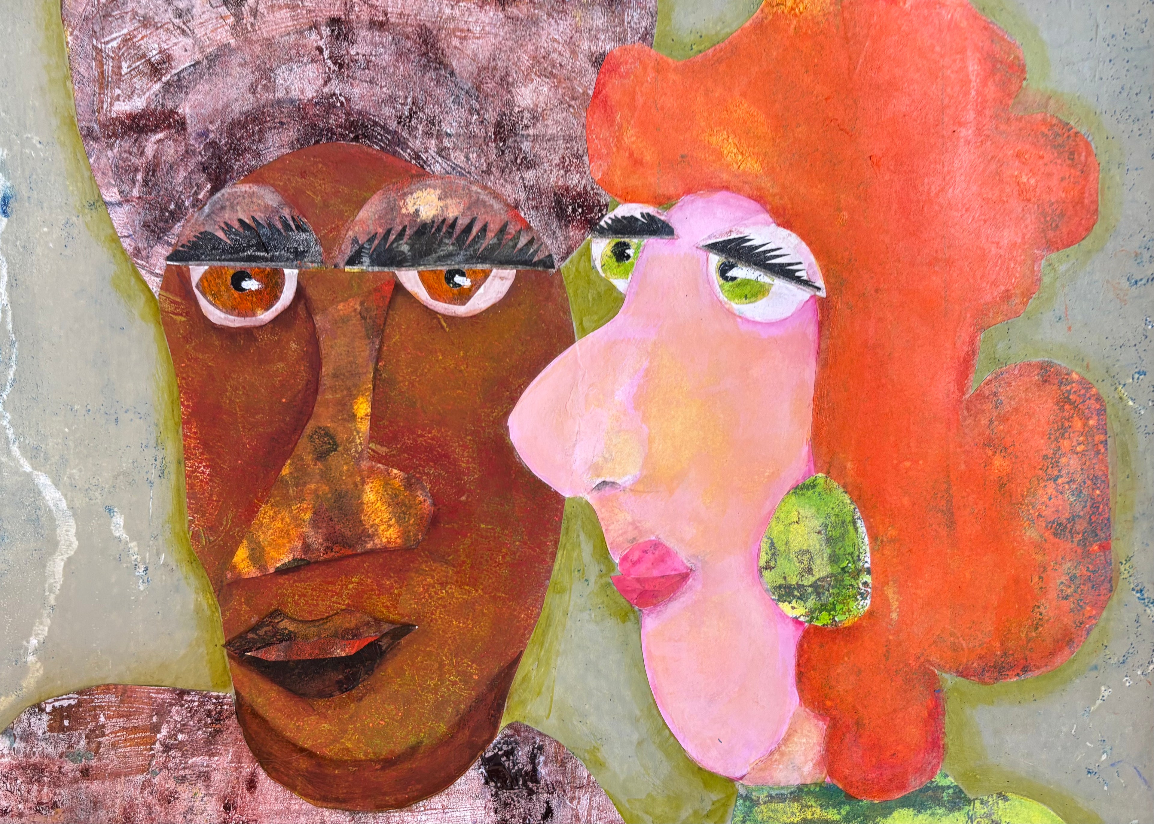 Whispers - Mixed Media Art Print by DAMFunArt
